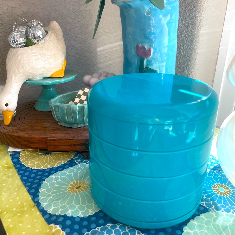 Vintage Teal InterDesign Swivel Organizer